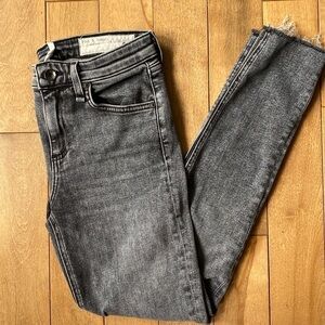 Rag & Bone Cate Mid Rise Ankle Skinny Black Sage Women’s Size 25 Denim New York